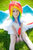 Size: 728x1096 | Tagged: safe, artist:fox-tsai-sheng, artist:kawaielli, rainbow dash, human, g4, cosplay, irl, irl human, photo, wink