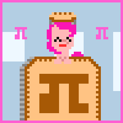 Size: 300x300 | Tagged: safe, artist:zztfox, pinkie pie, g4, animated, female, pi, pi day, pie, pinkie pi, pixel art, pun, solo, that pony sure does love pies