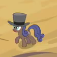 Size: 112x112 | Tagged: safe, screencap, belle star, pony, g4, the last roundup, hat, solo, top hat