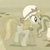 Size: 121x121 | Tagged: safe, screencap, bonnie, jolene, earth pony, pony, family appreciation day, g4, my little pony: friendship is magic, bonnet, female, flashback, mare, offscreen character, open mouth, raised leg, sepia, tail