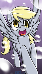 Size: 750x1334 | Tagged: safe, artist:burning-heart-brony, derpy hooves, pegasus, pony, g4, female, mare, solo