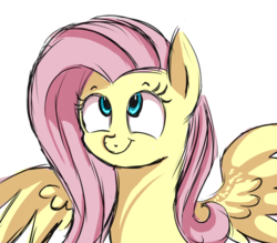 Size: 1024x896 | Tagged: safe, artist:segraece, fluttershy, pegasus, pony, g4, female, simple background, smiling, solo, spread wings, transparent background, wings