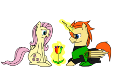Size: 1183x676 | Tagged: safe, artist:primefighterque, fluttershy, g4, android 16, crossover, dragon ball, dragon ball z, ponified
