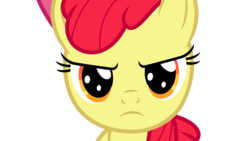Size: 7680x4320 | Tagged: safe, artist:dashiesparkle, apple bloom, g4, just for sidekicks, season 3, absurd resolution, female, looking at you, simple background, solo, svg, transparent background, vector
