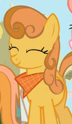 Size: 280x484 | Tagged: safe, screencap, ginger gold, pacific rose, pink lady, earth pony, pony, friendship is magic, g4, apple family member, cropped
