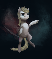 Size: 1000x1138 | Tagged: safe, artist:sergiole, oc, oc only, oc:aryanne, earth pony, pony, bipedal, female, realistic, sieg heil, smiling, solo, standing