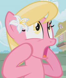 Size: 581x691 | Tagged: safe, screencap, lily, lily valley, earth pony, pony, bridle gossip, g4, season 1, female, mare, solo, the horror