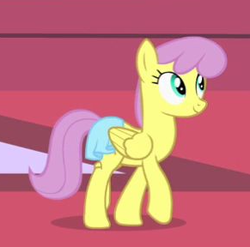 Size: 291x288 | Tagged: safe, screencap, parasol, pegasus, pony, g4, the best night ever, solo, wrong eye color