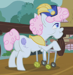 Size: 333x341 | Tagged: safe, screencap, pearly stitch, pony, g4, the mysterious mare do well, solo