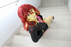 Size: 1600x1066 | Tagged: safe, artist:robinyume, sunset shimmer, human, equestria girls, g4, cosplay, irl, irl human, photo