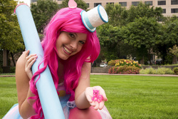 Size: 2048x1367 | Tagged: safe, artist:pinkamenakylie, pinkie pie, human, g4, cosplay, irl, irl human, photo