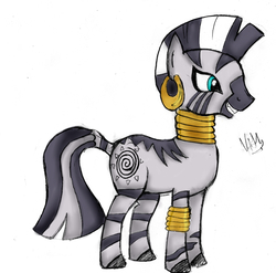 Size: 3663x3619 | Tagged: safe, artist:korashy, zecora, zebra, g4, high res