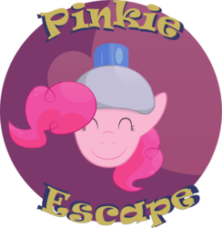 Size: 1367x1402 | Tagged: safe, artist:liracrown, pinkie pie, g4, ape escape, badge, crossover, hat
