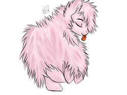 Size: 1400x1050 | Tagged: safe, artist:korashy, oc, oc only, oc:fluffle puff, solo, tongue out