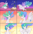 Size: 2000x2063 | Tagged: safe, artist:arareroll, princess celestia, alicorn, pony, g4, adorkable, alarm clock, beautiful, bed, bed mane, blanket, brush, brushie, brushing, clock, comic, cute, cutelestia, dork, ethereal mane, eyebrows, eyebrows visible through hair, eyes closed, female, floppy ears, flowing mane, frown, glowing, glowing horn, gradient background, grin, high res, horn, magic, magic aura, majestic as fuck, mare, messy mane, morning ponies, multicolored mane, multicolored tail, music notes, one eye closed, praise the sun, pretty, princess dorklestia, purple eyes, sillestia, silly, silly face, silly pony, slice of life, smiling, solo, sparkles, spray bottle, spread wings, telekinesis, tired, toothbrush, toothpaste, wall of tags, wing hands, wings, wink