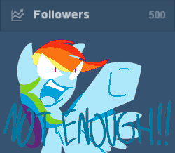 Size: 650x566 | Tagged: safe, artist:frostedwarlock, rainbow dash, g4, animated, ask, female, rainbow dash replies, solo, tumblr