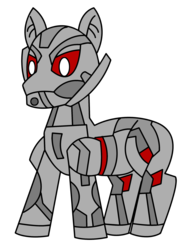 Size: 1838x2451 | Tagged: safe, artist:yanows03, robot, avengers, avengers: age of ultron, marvel, ponified, ultron
