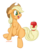 Size: 1440x1735 | Tagged: safe, artist:jcosneverexisted, applejack, g4, apple, female, prehensile tail, simple background, solo, tail hold, that pony sure does love apples, transparent background, vector