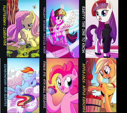 Size: 1280x1143 | Tagged: safe, artist:princrim, applejack, fluttershy, pinkie pie, rainbow dash, rarity, twilight sparkle, alicorn, pony, g4, female, mane six, mare, twilight sparkle (alicorn)