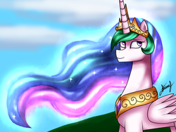 Size: 1600x1200 | Tagged: safe, artist:brightcrystaldark, princess celestia, g4, female, solo