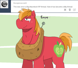 Size: 500x436 | Tagged: safe, artist:redhotkick, big macintosh, earth pony, pony, g4, crying, eeyup, male, solo, stallion