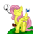 Size: 959x1000 | Tagged: safe, artist:chop-chops, fluttershy, bird, g4, eyes closed, female, solo