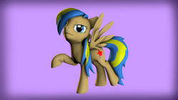 Size: 3000x1687 | Tagged: safe, artist:luminousdazzle, oc, oc only, oc:rack redstar, pegasus, pony, 3d, female, mare, solo