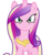 Size: 5324x5500 | Tagged: safe, artist:theshadowstone, princess cadance, queen chrysalis, g4, absurd resolution, angry, fake cadance, female, looking at you, simple background, solo, transparent background, vector