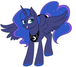Size: 595x519 | Tagged: safe, artist:lulubell, princess luna, g4, female, simple background, solo, transparent background