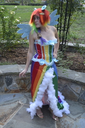 Size: 2304x3456 | Tagged: safe, artist:tenshicosplay, rainbow dash, human, g4, cosplay, high res, irl, irl human, photo