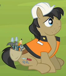 Size: 250x290 | Tagged: safe, screencap, jack hammer, g4, the mysterious mare do well, background pony, solo, wingless
