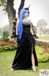 Size: 775x1200 | Tagged: safe, artist:dashcosplay, princess luna, human, g4, cosplay, high heels, irl, irl human, photo