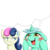 Size: 1000x1000 | Tagged: dead source, safe, artist:ushiro no kukan, bon bon, lyra heartstrings, sweetie drops, g4, bon bon is not amused, drool, exploitable, floppy ears, frown, lyra's thought meme, meme, open mouth, smiling, squishy cheeks, sweatdrop, template, thought bubble, unamused