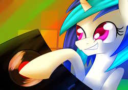 Size: 3508x2480 | Tagged: safe, artist:clayman778, dj pon-3, vinyl scratch, g4, female, high res, solo