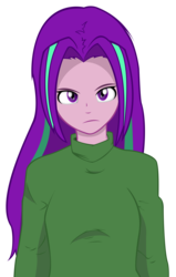 Size: 2400x3778 | Tagged: safe, artist:alexandru1208, aria blaze, equestria girls, g4, clothes, female, high res, loose hair, simple background, solo, sweater, transparent background