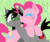 Size: 650x550 | Tagged: safe, artist:alittleofsomething, pinkie pie, g4, blushing, crossover shipping, dan, dan pie, dan vs, fanfic art, female, kissing, lineless, male, pinkiedan, ponified, shipping, straight, the wheel and the butterfly saga