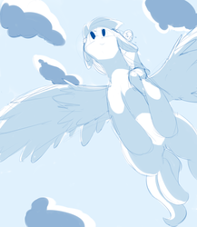 Size: 1280x1473 | Tagged: safe, artist:askcanadash, rainbow dash, oc, oc:anon, g4, floppy ears, flying, macro, riding