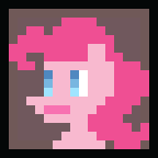 Size: 144x144 | Tagged: safe, artist:liracrown, pinkie pie, g4, minimalist, pixel art