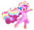 Size: 1528x1344 | Tagged: safe, artist:phoenixperegrine, pinkie pie, earth pony, pony, g4, female, rainbow power, smiling, solo