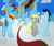 Size: 500x415 | Tagged: safe, artist:hateful-minds, derpy hooves, discord, dumbbell, hoops, quarterback, rainbow dash, soarin', alicorn, pegasus, pony, g4, alicornified, angry, derpin', female, jealous, male, mare, race swap, shipping, soaricorn, stallion, straight