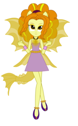 Size: 4500x7288 | Tagged: safe, artist:mixiepie, adagio dazzle, half-siren, equestria girls, g4, my little pony equestria girls: rainbow rocks, absurd resolution, female, fin wings, pendant, ponied up, simple background, solo, transparent background, vector