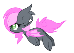 Size: 3500x2517 | Tagged: safe, artist:starlightlore, oc, oc only, oc:heartbeat, bat pony, pony, female, filly, high res, simple background, solo, transparent background