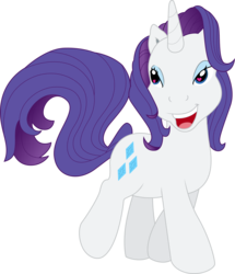 Size: 3000x3481 | Tagged: safe, artist:theshadowstone, rarity, g3, g4, female, g4 to g3, generation leap, high res, simple background, solo, transparent background, vector