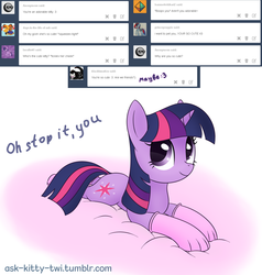 Size: 1280x1344 | Tagged: safe, artist:galekz, twilight sparkle, pony, unicorn, g4, ask-kitty-twi, clothes, female, socks, solo, tumblr, twilight cat, unicorn twilight