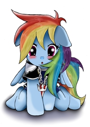 Size: 1240x1754 | Tagged: safe, artist:alesarox, rainbow dash, g4, cute, dashabetes, disney, kingdom hearts