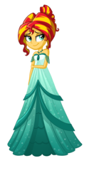 Size: 1440x2880 | Tagged: safe, artist:thecheeseburger, sunset shimmer, equestria girls, g4, alternate hairstyle, beautiful, clothes, dress, female, solo