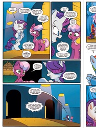 Size: 720x960 | Tagged: safe, artist:jay fosgitt, idw, cheerilee, rarity, g4, spoiler:comic, spoiler:comic29, idw advertisement, preview