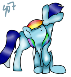 Size: 623x681 | Tagged: safe, artist:sdwing7, rainbow dash, soarin', g4, female, male, nuzzling, ship:soarindash, shipping, straight