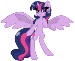 Size: 600x485 | Tagged: safe, artist:london13ridges, twilight sparkle, alicorn, pony, g4, bipedal, female, mare, solo, twilight sparkle (alicorn)