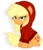 Size: 4268x5000 | Tagged: safe, artist:godoffury, applejack, g4, absurd resolution, clothes, female, hoodie, loose hair, messy mane, simple background, solo, transparent background, vector
